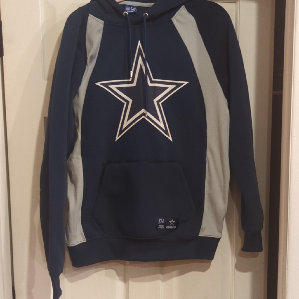 Men's Official Dallas Cowboys Navy and Gray Star Hoodie